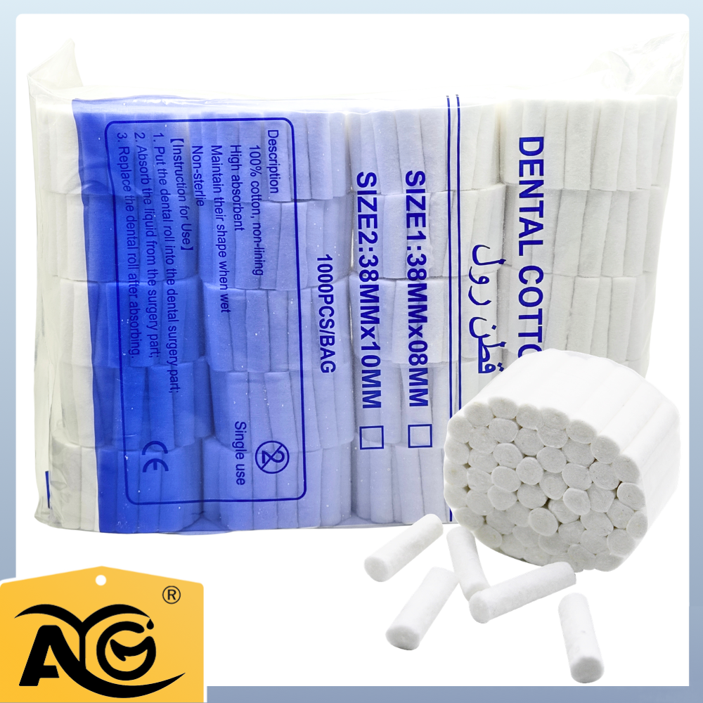 Teeth Whitening Products - AG 1000Pcs/20Rolls Disposable Dental Cotton Wool
