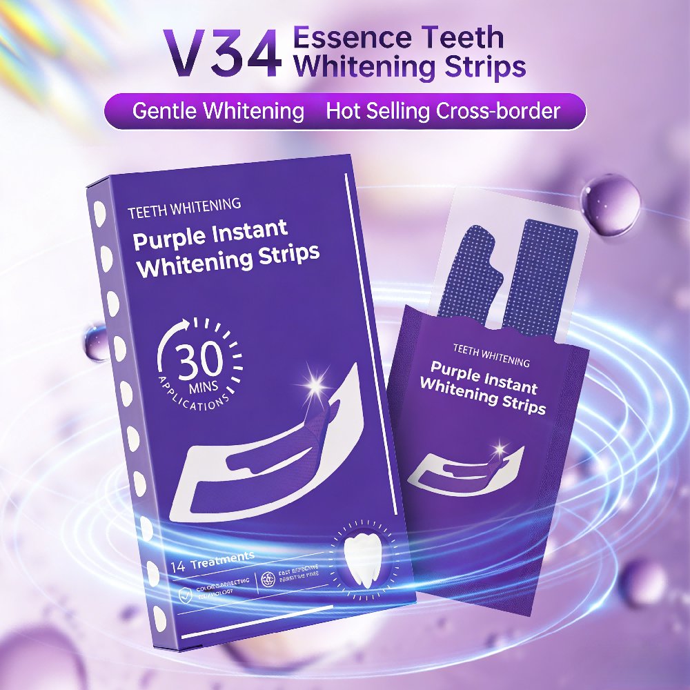 Purple Teeth Whitening Strips- - Teeth Whitening Home Kit recensione e prezzo