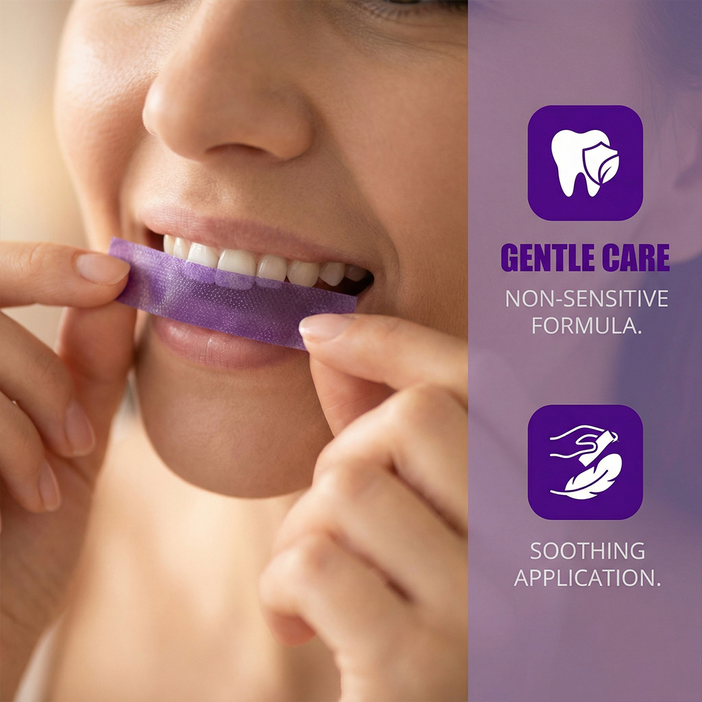 Purple Teeth Whitening Strips- - Teeth Whitening Home Kit recensione e prezzo