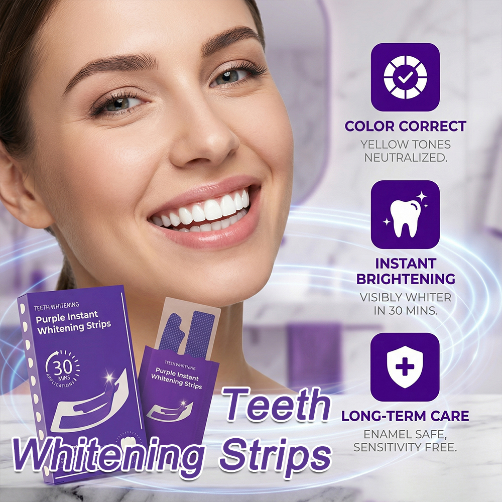 Purple Teeth Whitening Strips- - Teeth Whitening Home Kit recensione e prezzo