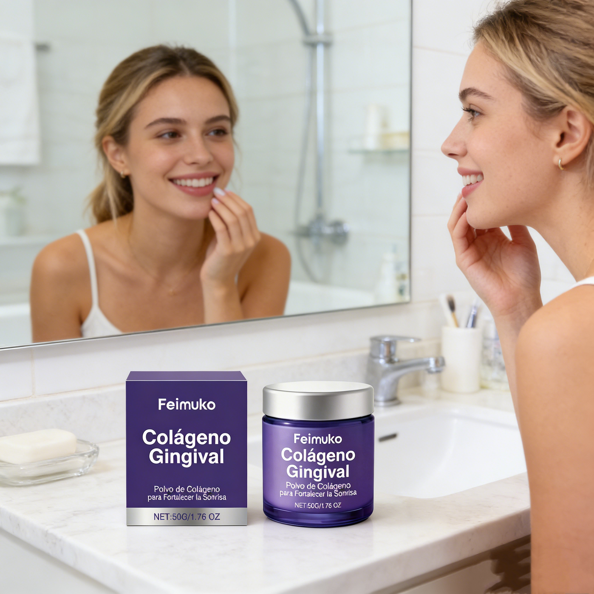 Collagen Teeth Cleaning Powder - Teeth Whitening Results recensione e prezzo