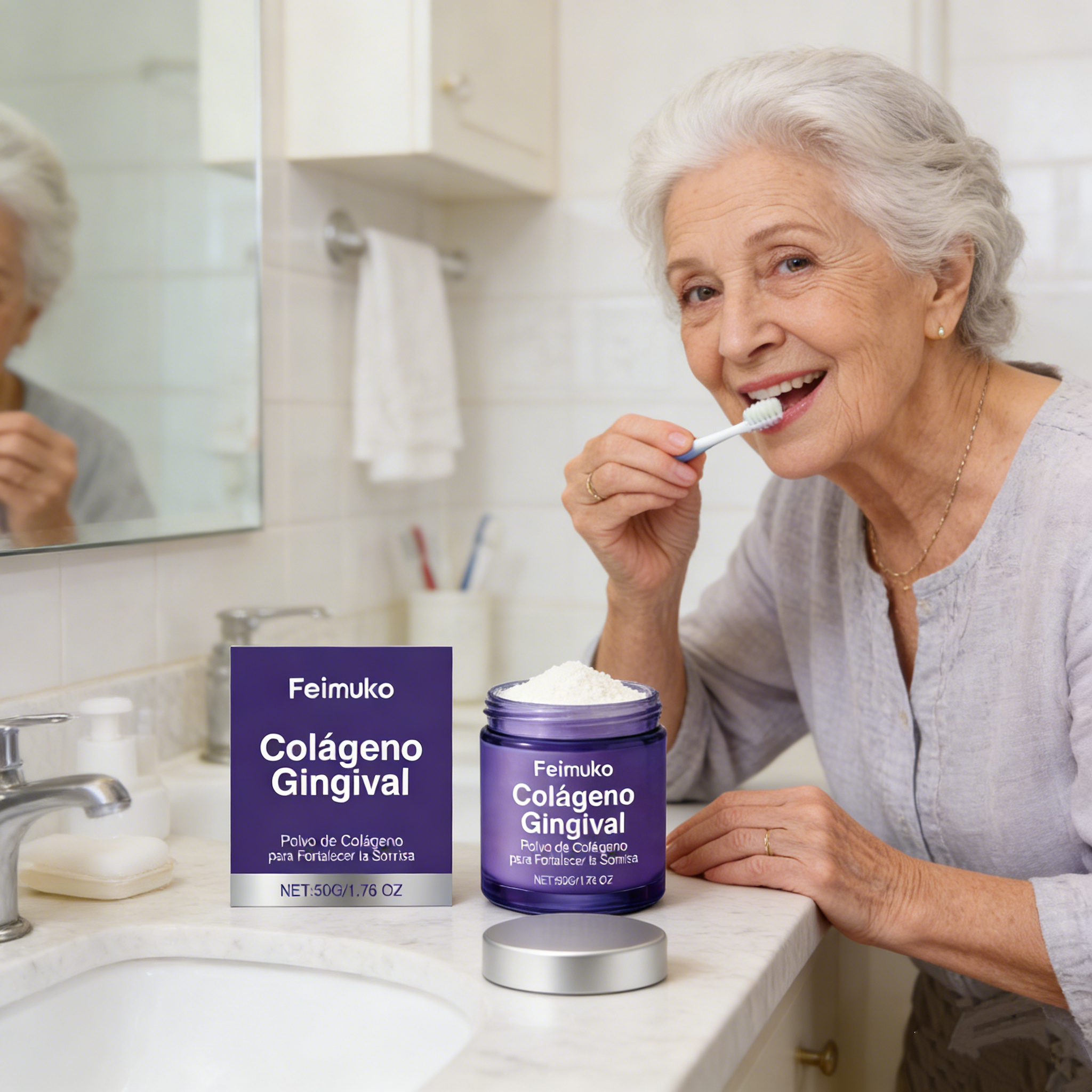 Collagen Teeth Cleaning Powder - Teeth Whitening Results recensione e prezzo