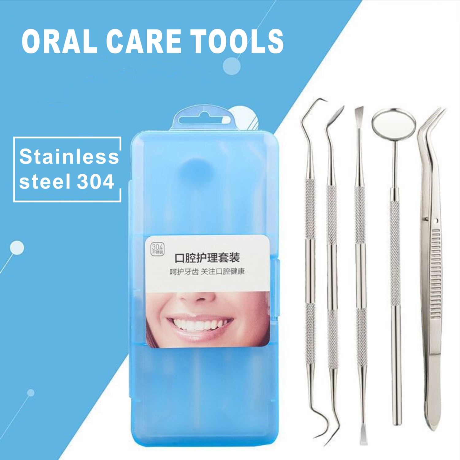 5-in-1 Stainless Steel Oral Ca - Teeth Whitening Home Kit recensione e prezzo