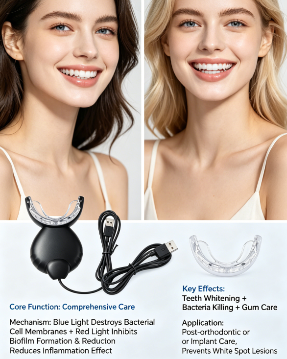 Blue LED Light Teeth Whitening - Teeth Whitening Home Kit recensione e prezzo