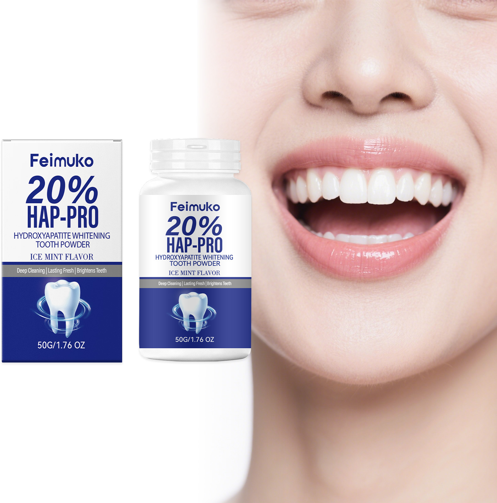 20% Hydroxyapatite Tooth Powde - Teeth Whitening Near Me recensione e prezzo