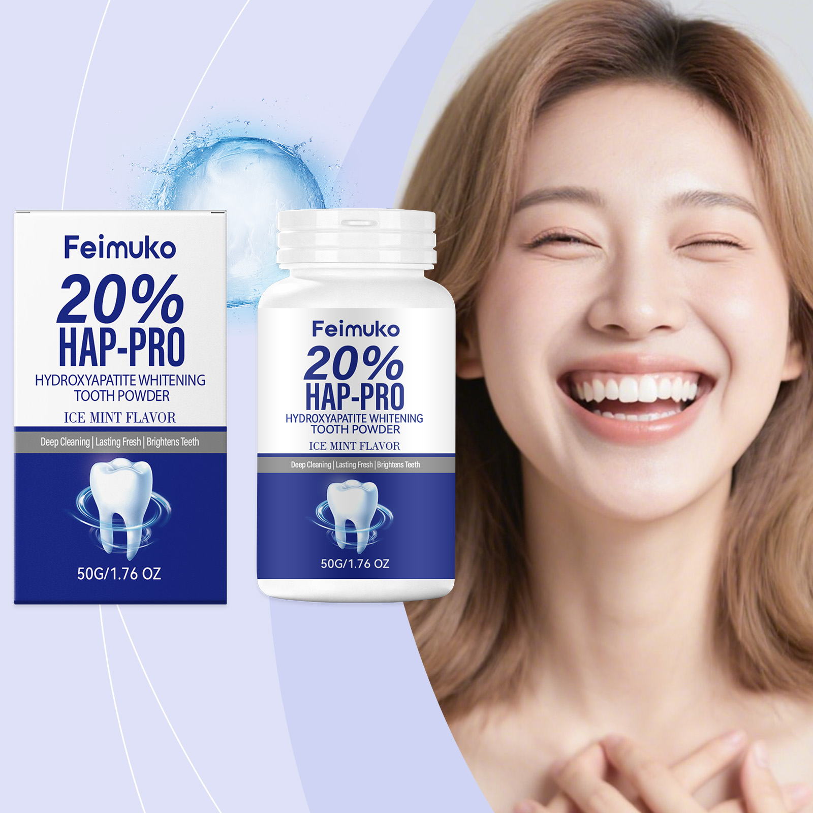 20% Hydroxyapatite Tooth Powde - Teeth Whitening Near Me recensione e prezzo