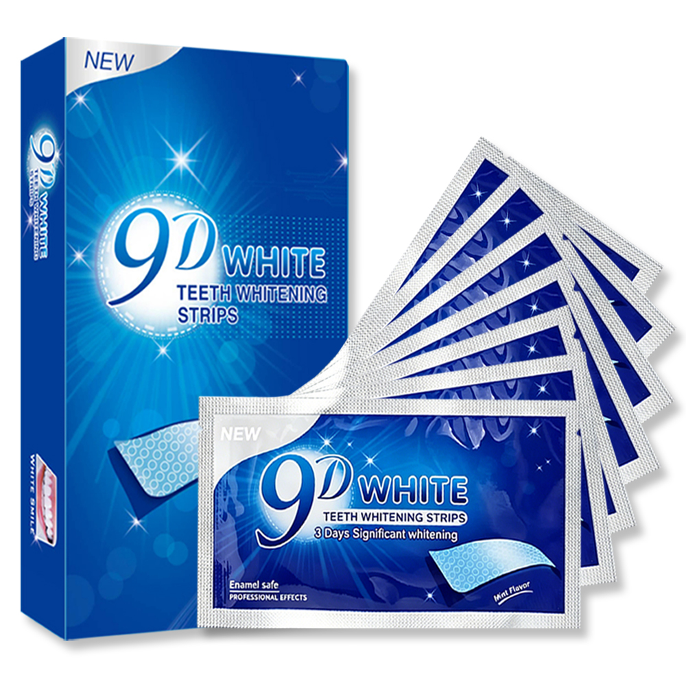 9D White Teeth Whitening Strip - Teeth Whitening Home Kit recensione e prezzo