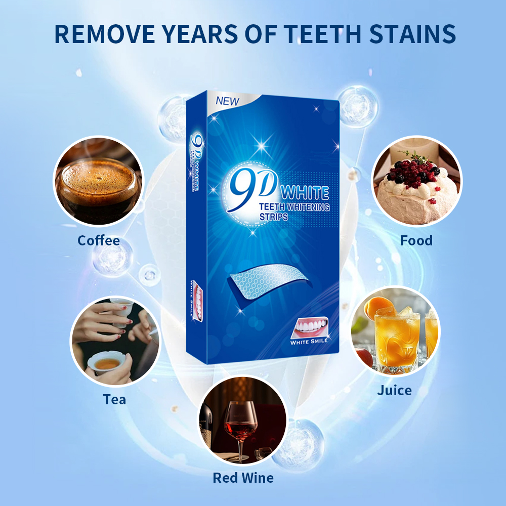 9D White Teeth Whitening Strip - Teeth Whitening Home Kit recensione e prezzo