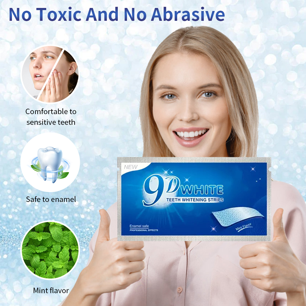 9D White Teeth Whitening Strip - Teeth Whitening Home Kit recensione e prezzo