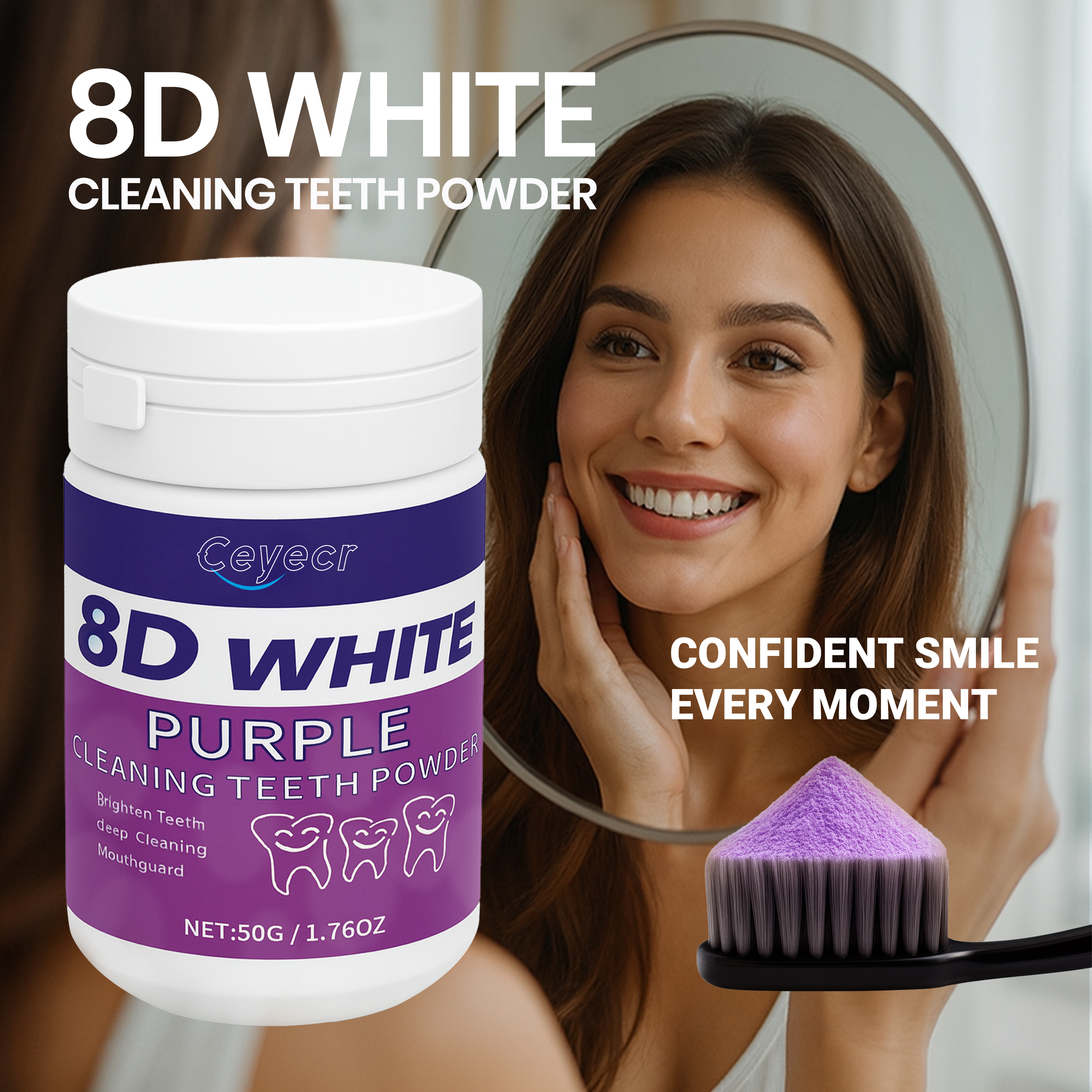 8D white Teeth Whitening Powde - Teeth Whitening Near Me recensione e prezzo