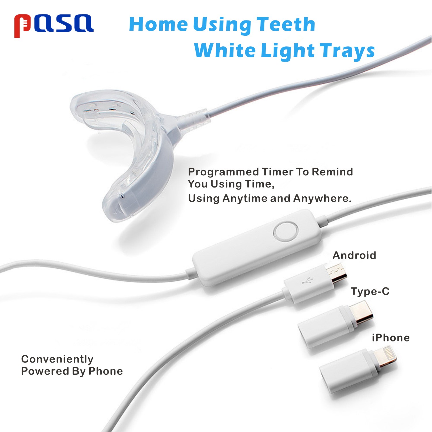 Portable LED Cold Blue Light S - Teeth Whitening Home Kit recensione e prezzo