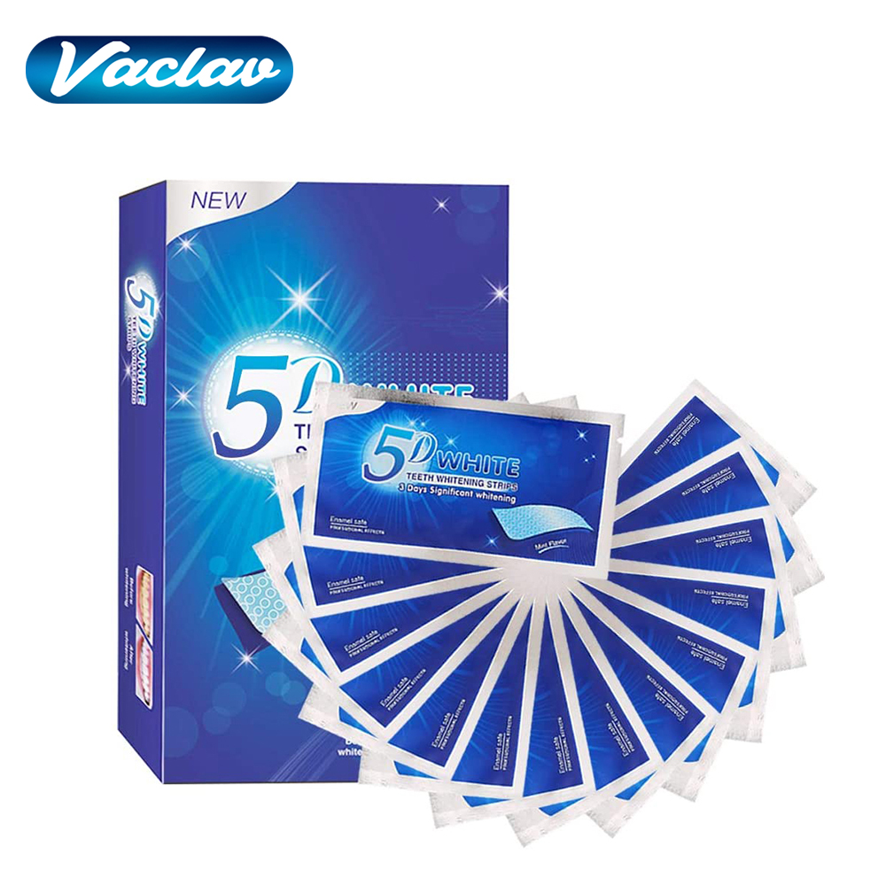 5D White Teeth Whitening Strip - Teeth Whitening Home Kit recensione e prezzo