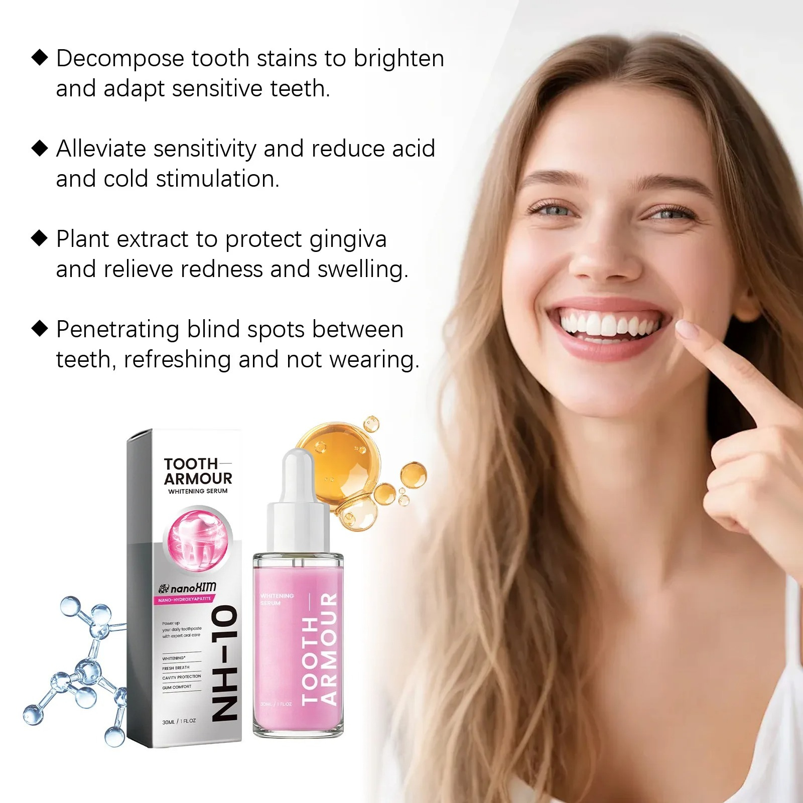 Nano-Hydroxyapatite Teeth Whit - Teeth Whitening Serum recensione e prezzo