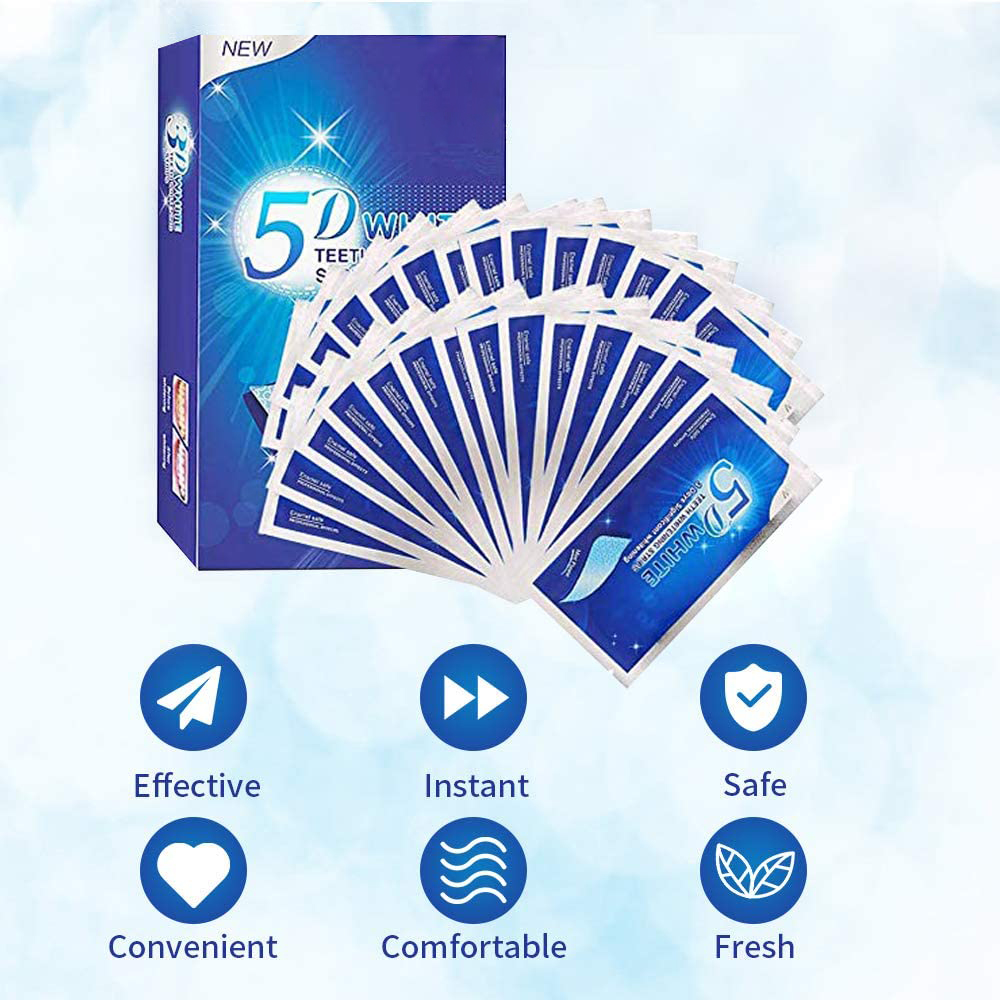 5D White Teeth Whitening Strip - Teeth Whitening Near Me recensione e prezzo
