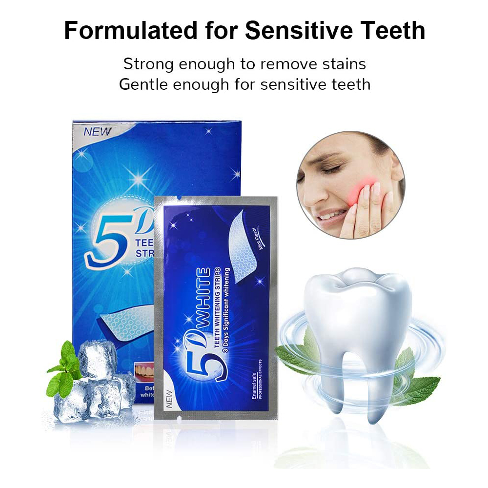 5D White Teeth Whitening Strip - Teeth Whitening Near Me recensione e prezzo